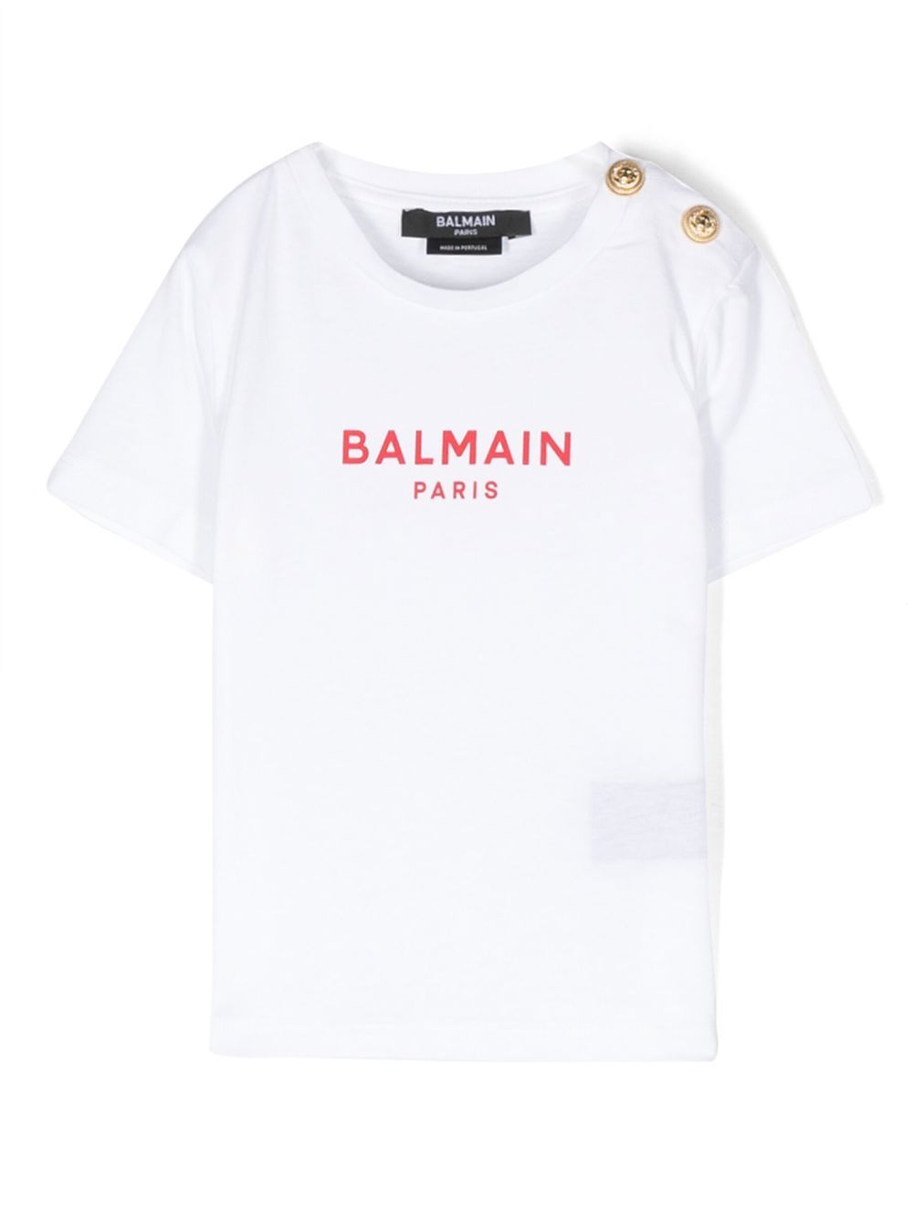 Balmain Kids T-Shirt mit Logo-Print - Weiß von Balmain Kids