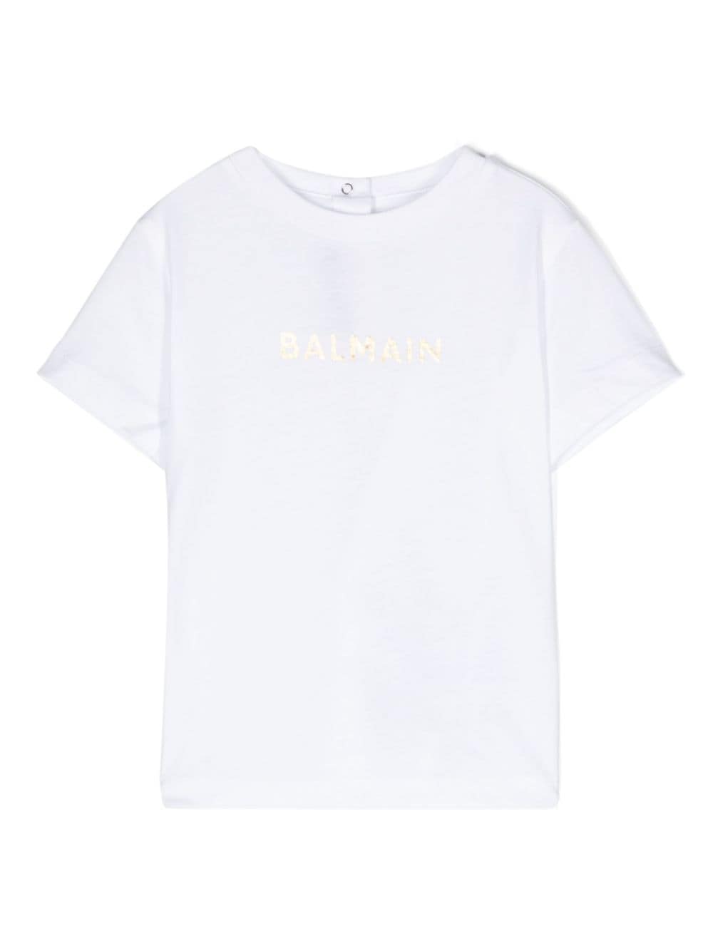 Balmain Kids T-Shirt mit Logo-Print - Weiß von Balmain Kids