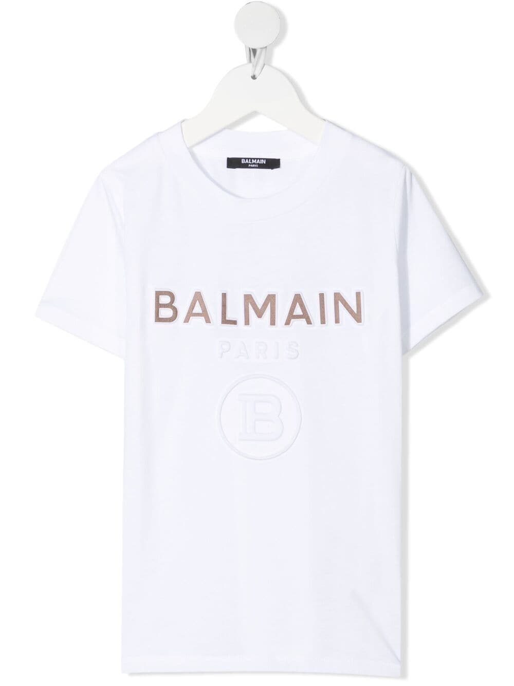 Balmain Kids T-Shirt mit Logo-Print - Weiß von Balmain Kids