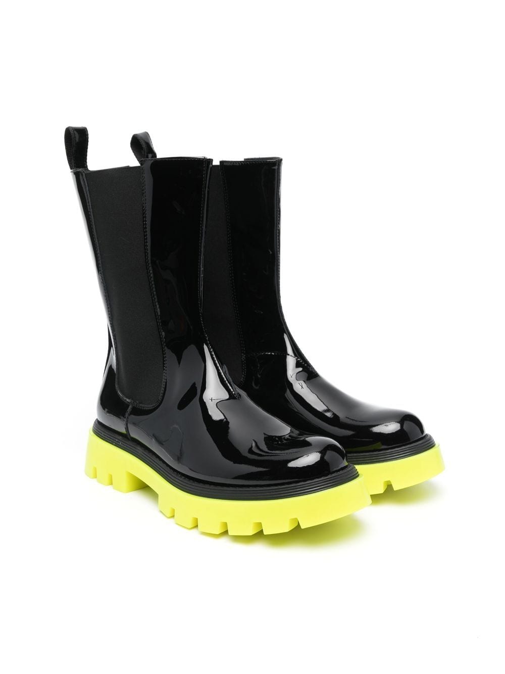 Balmain Kids TEEN Chelsea-Boots aus Lackleder - Schwarz von Balmain Kids