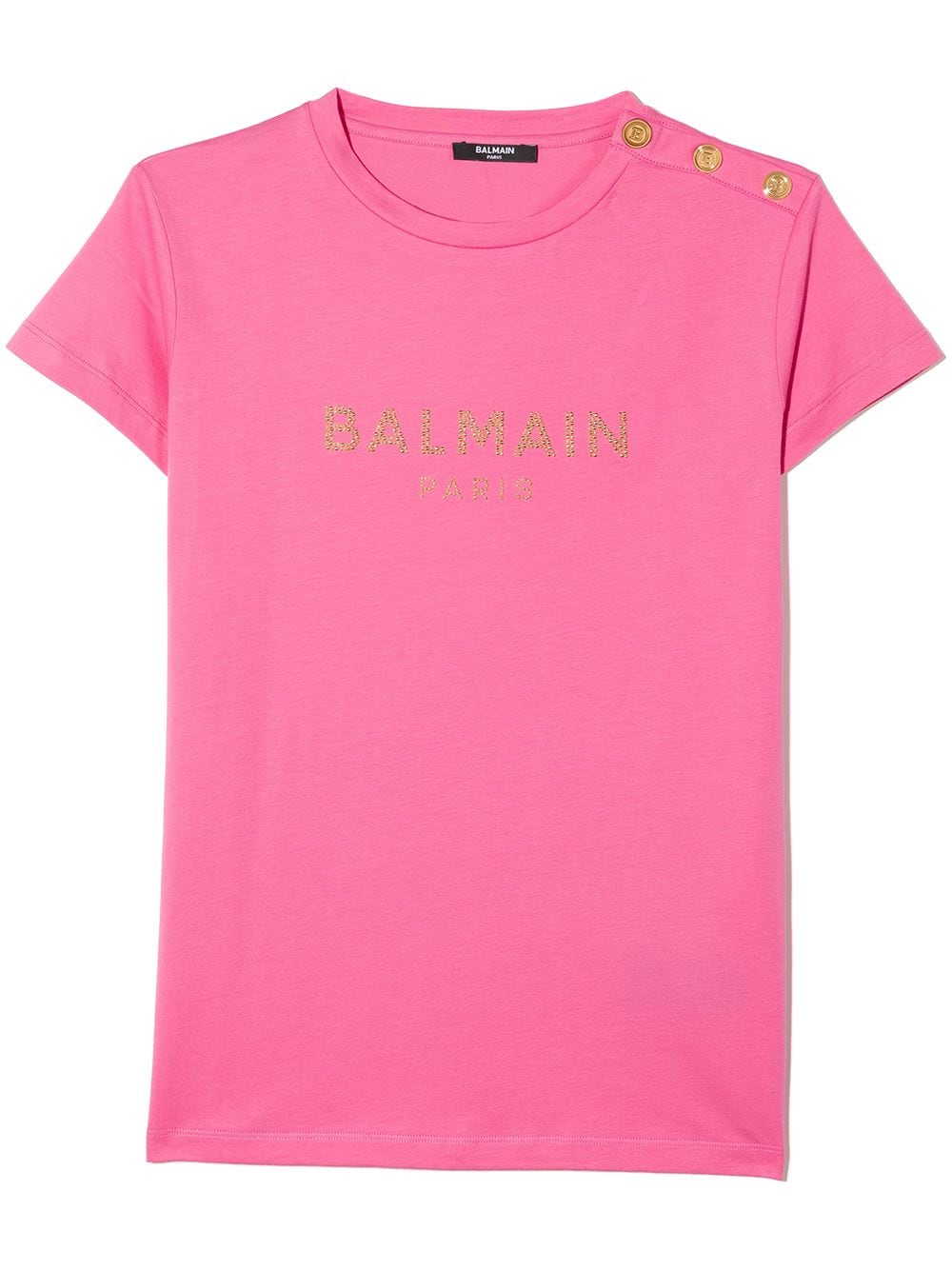 Balmain Kids TEEN Hemd mit Logo - Rosa von Balmain Kids