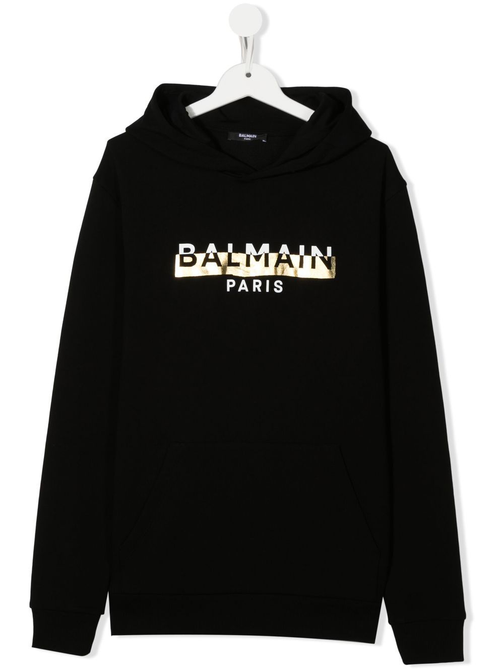 Balmain Kids TEEN Hoodie mit Logo-Print - Schwarz von Balmain Kids