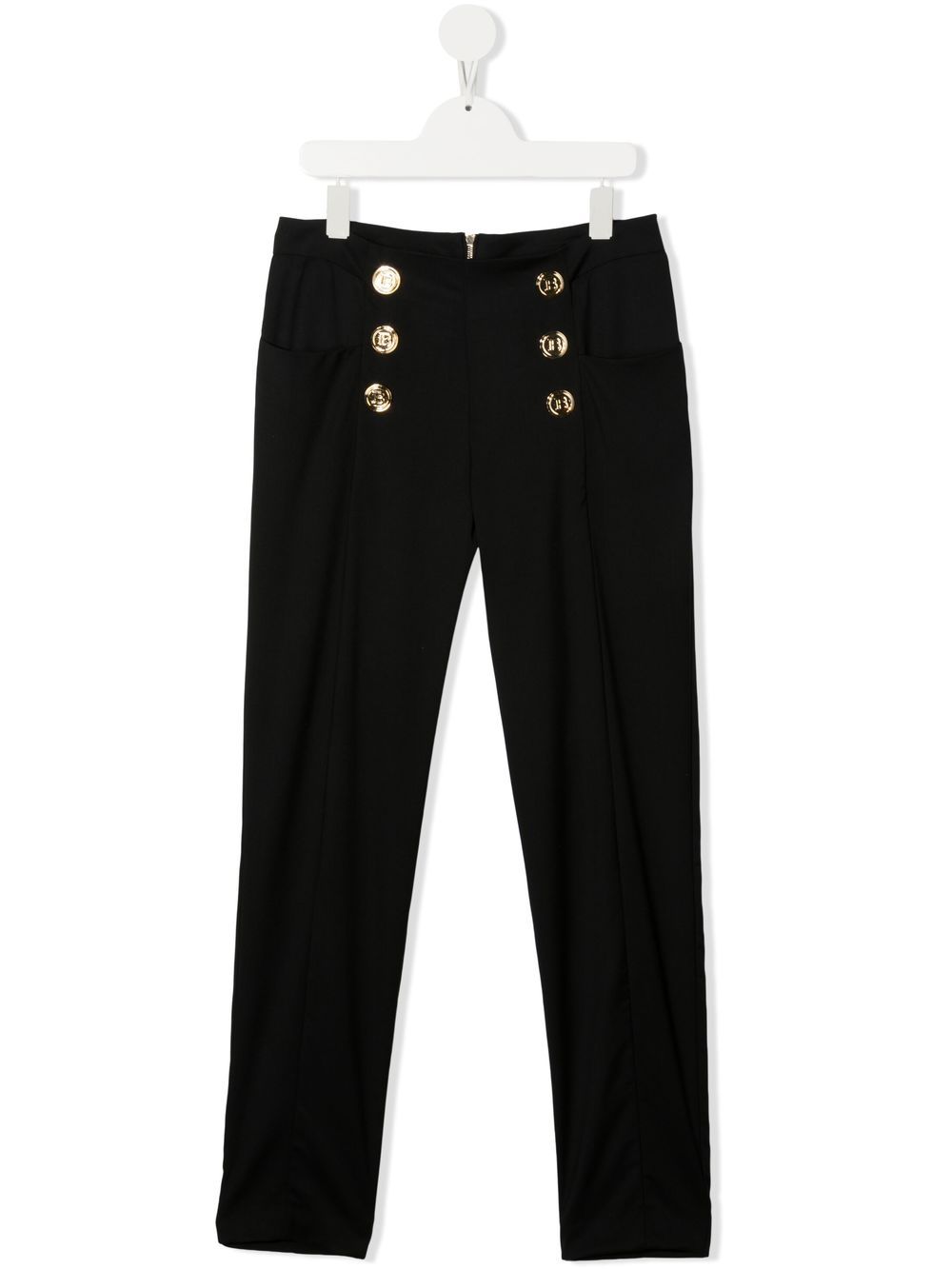 Balmain Kids TEEN Hose mit Zierknöpfen - Schwarz von Balmain Kids