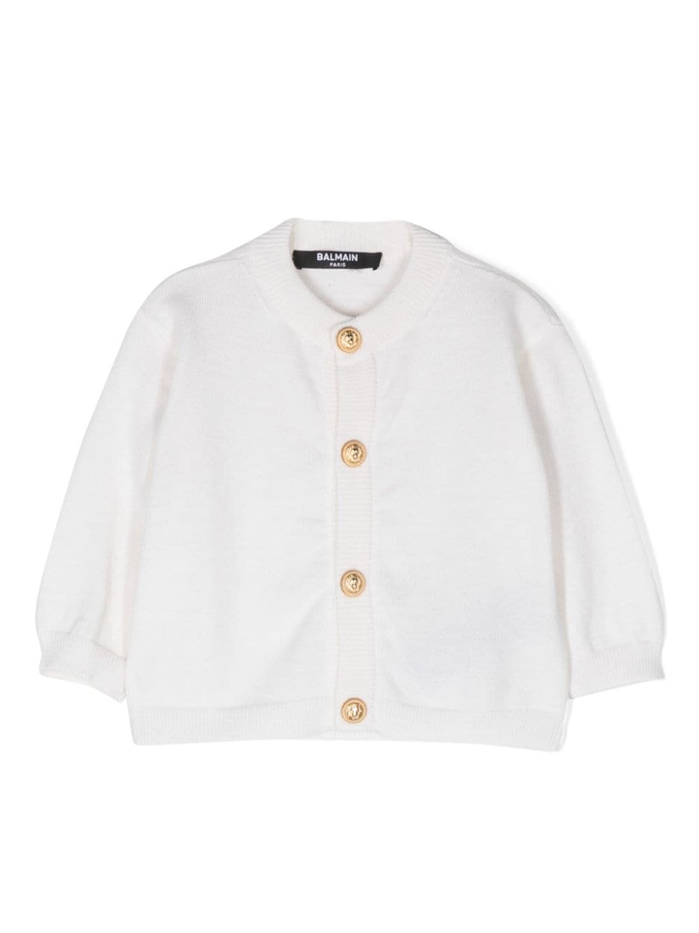 Balmain Kids Geknöpfter Cardigan - Weiß von Balmain Kids