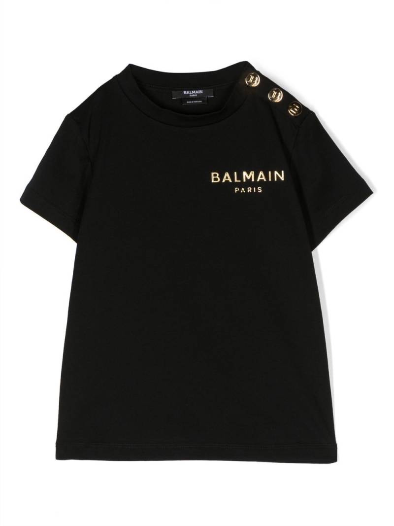 Balmain Kids T-Shirt mit Logo-Print - Schwarz von Balmain Kids
