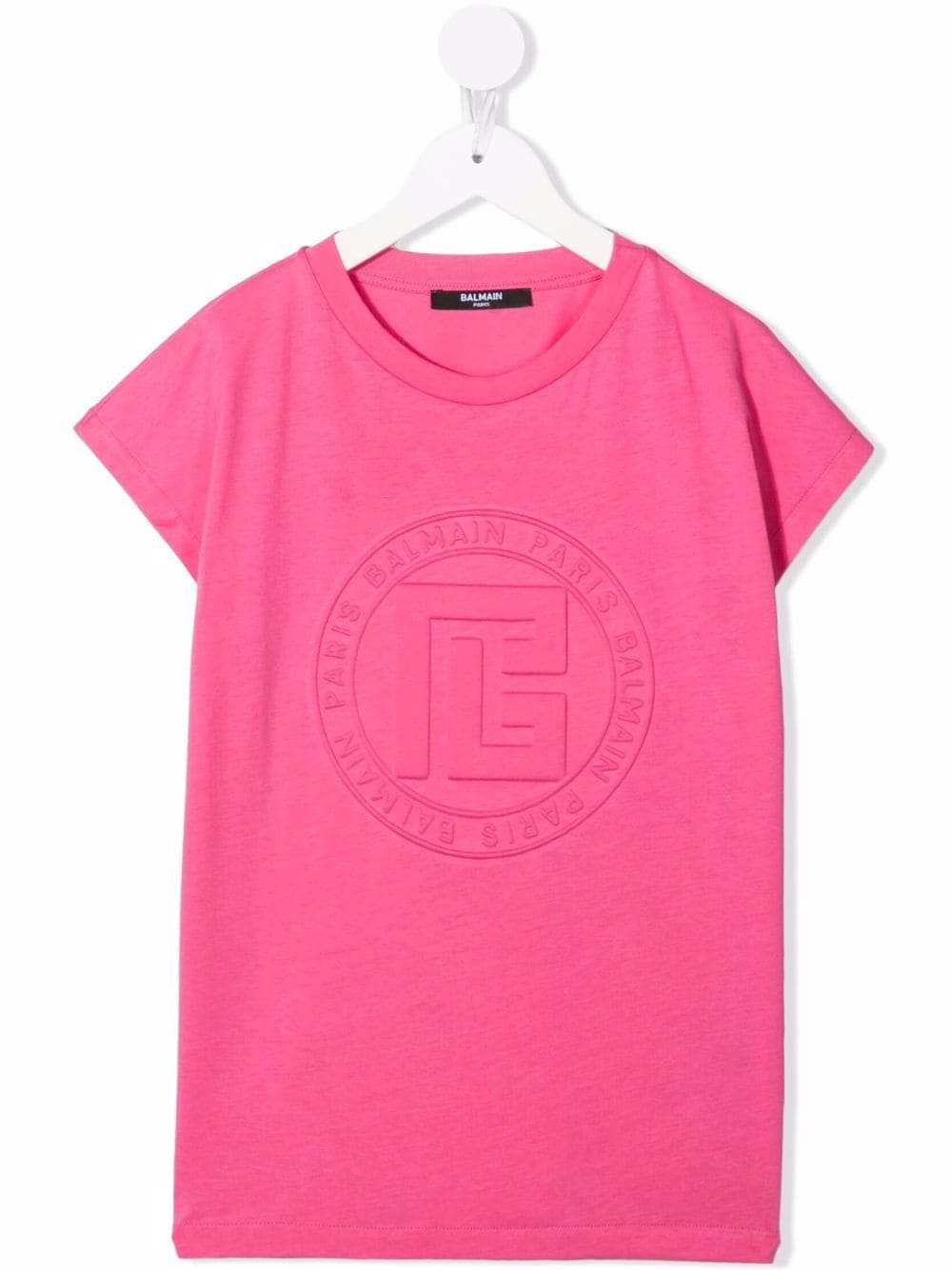 Balmain Kids T-Shirt mit Logo-Prägung - Rosa von Balmain Kids