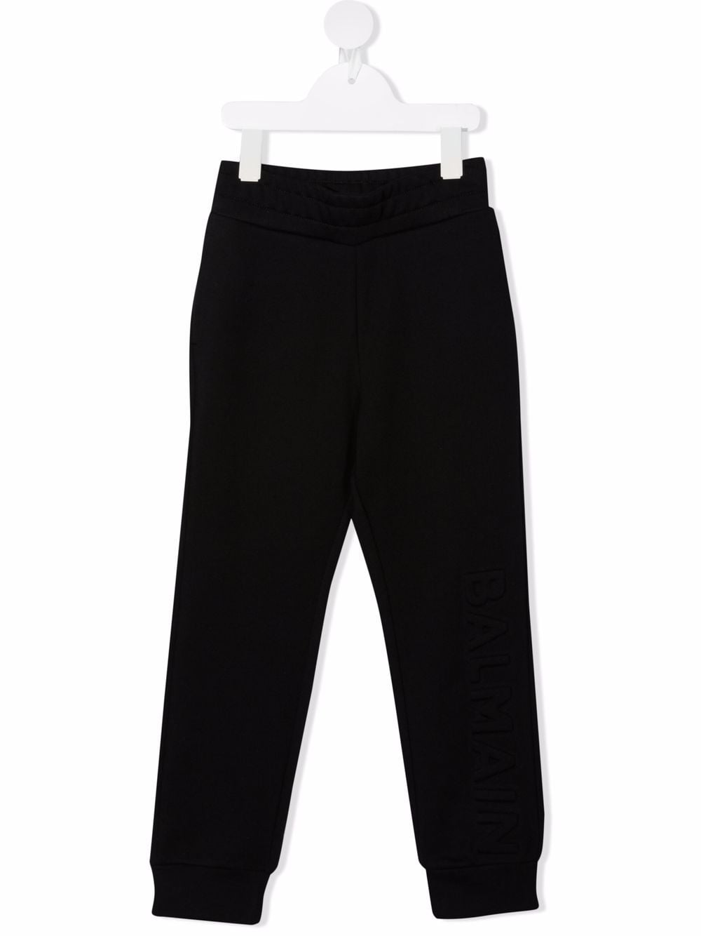 Balmain Kids Jogginghose mit Logo-Prägung - Schwarz von Balmain Kids