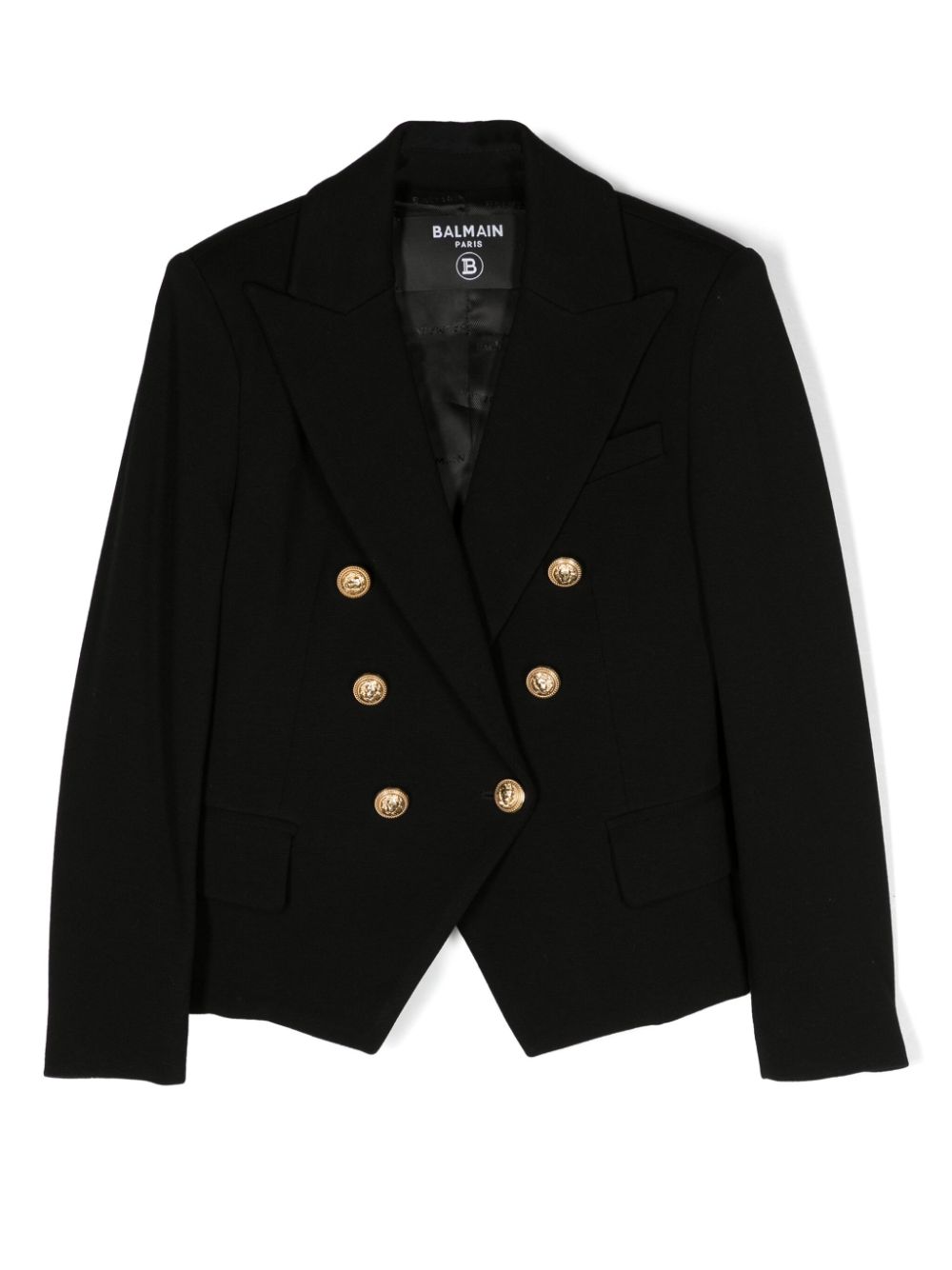 Balmain Kids Doppelreihiger Blazer - Schwarz von Balmain Kids