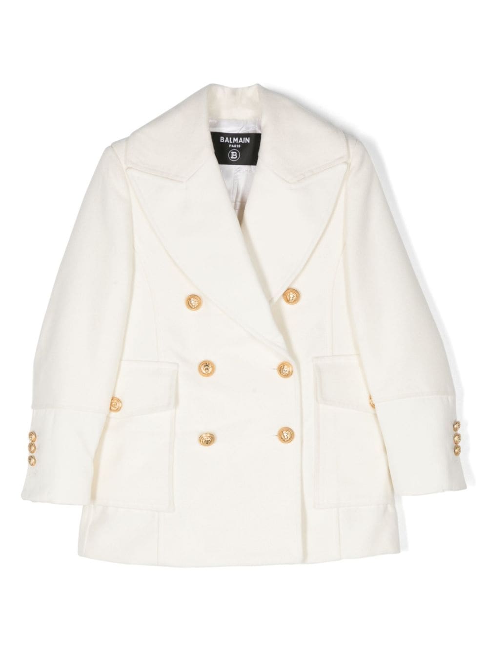 Balmain Kids Doppelreihiger Blazer - Weiß von Balmain Kids