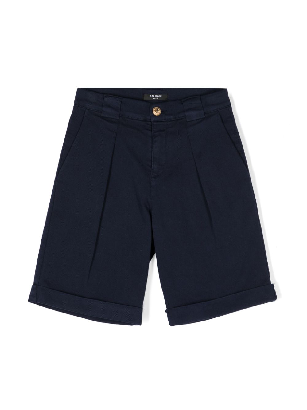 Balmain Kids Twill-Shorts mit Kellerfalte - Blau von Balmain Kids