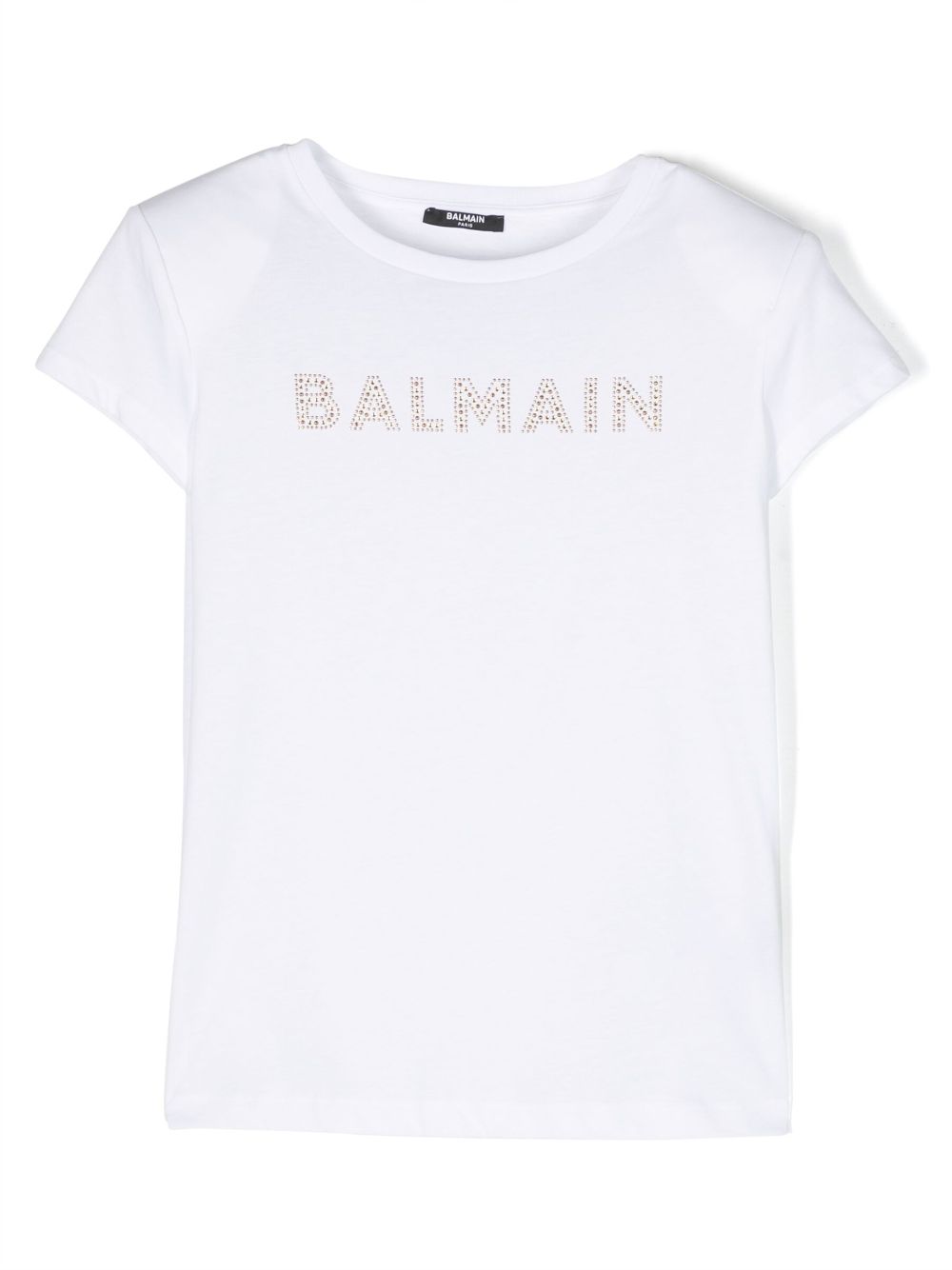 Balmain Kids T-Shirt mit Logo-Verzierung - Weiß von Balmain Kids