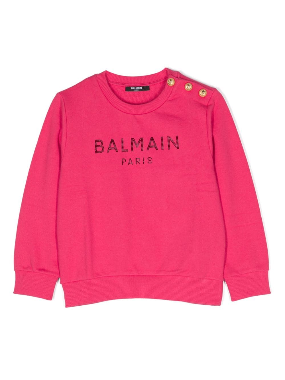 Balmain Kids Sweatshirt mit Logo-Verzierung - Rosa von Balmain Kids