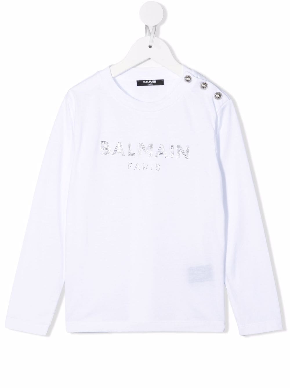 Balmain Kids Sweatshirt mit Logo-Verzierung - Weiß von Balmain Kids