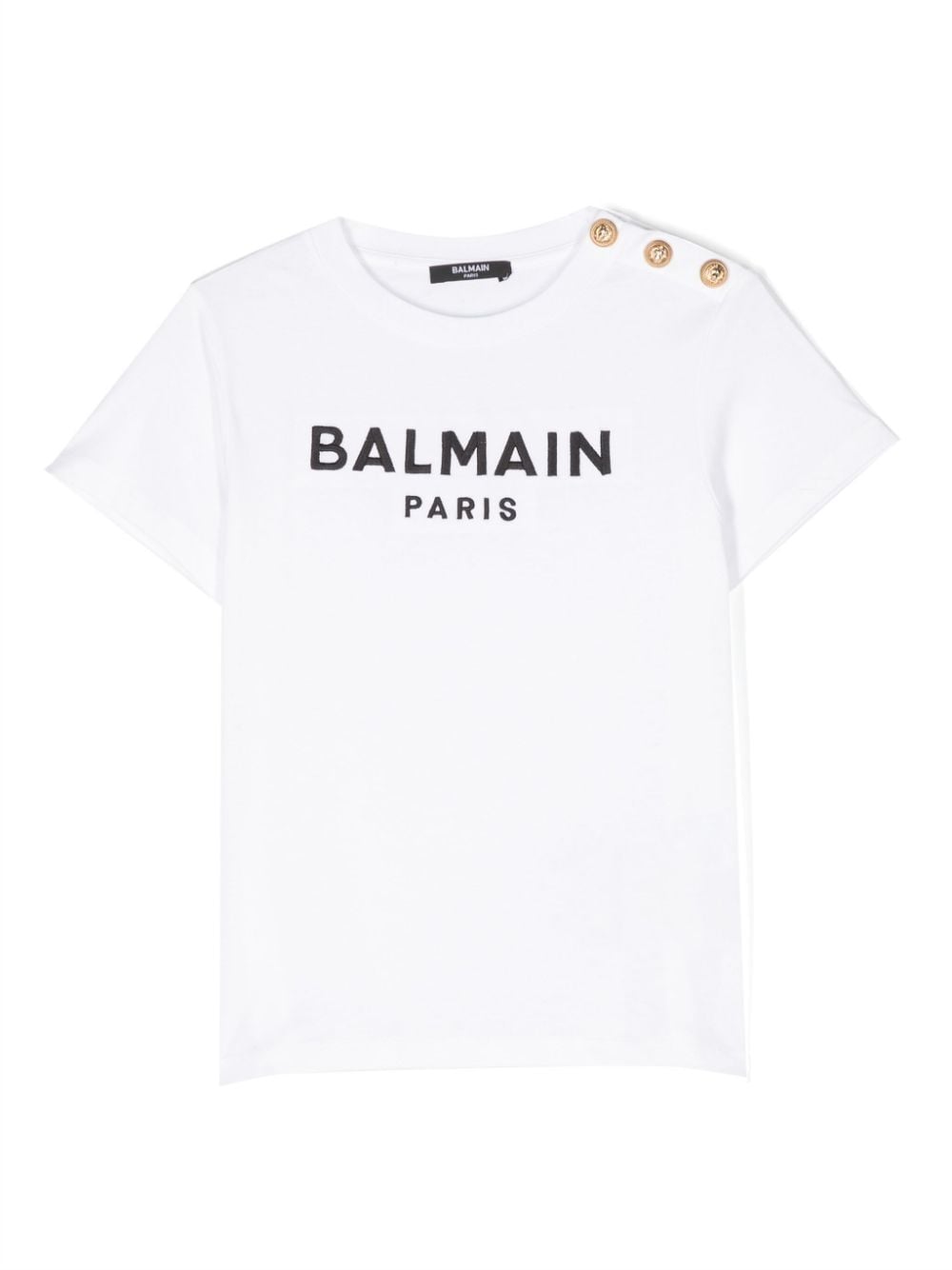 Balmain Kids T-Shirt mit Logo-Stickerei - Weiß von Balmain Kids