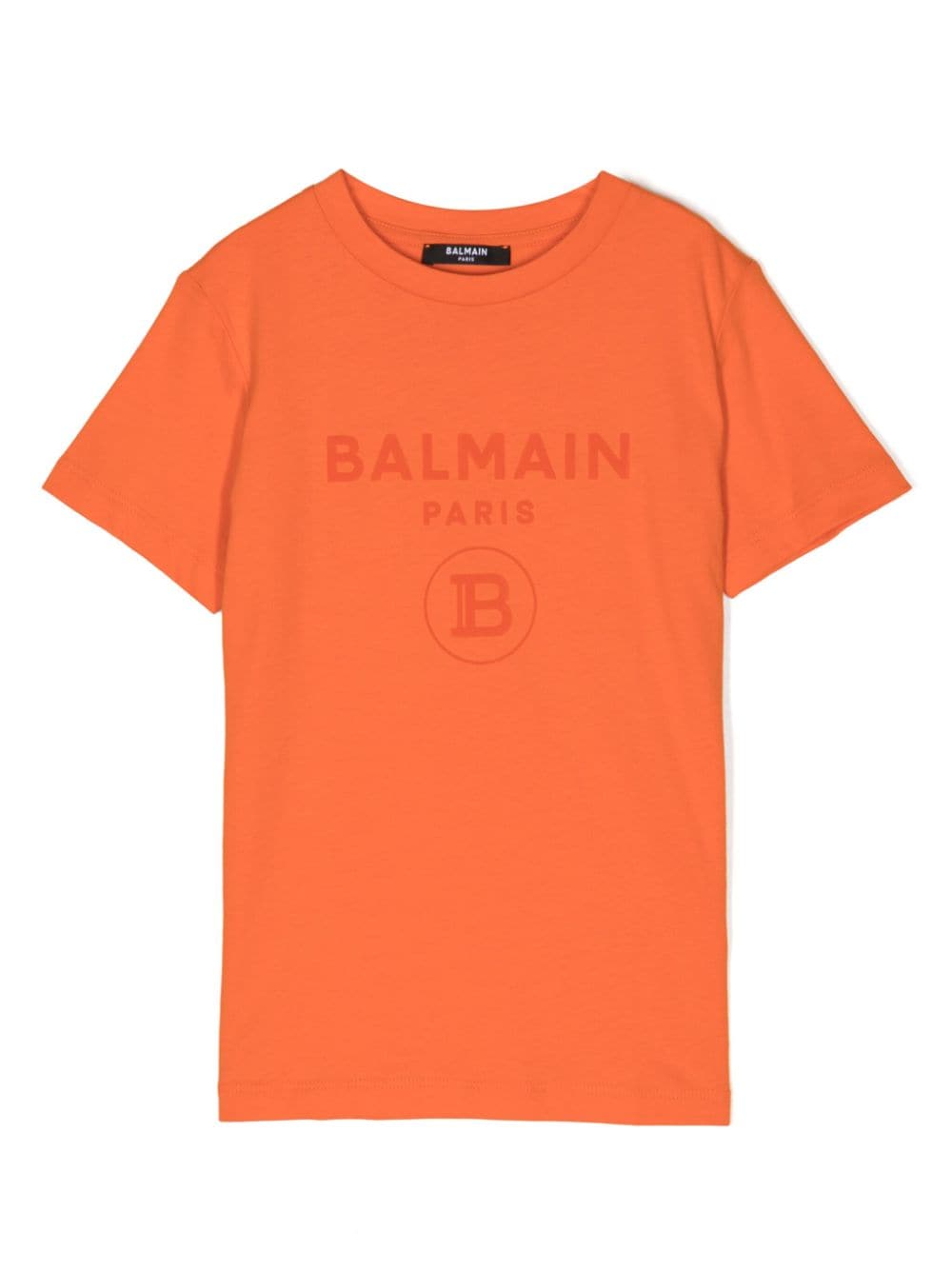 Balmain Kids T-Shirt mit Logo-Stickerei - Orange von Balmain Kids