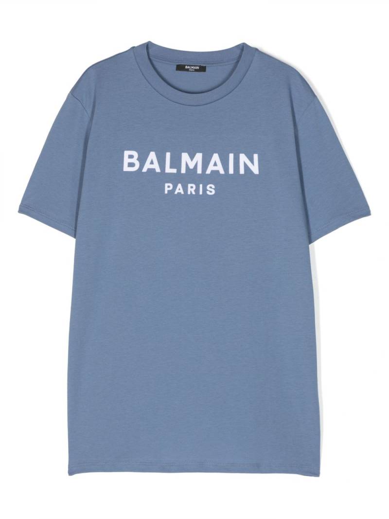 Balmain Kids T-Shirt mit Logo-Print - Blau von Balmain Kids