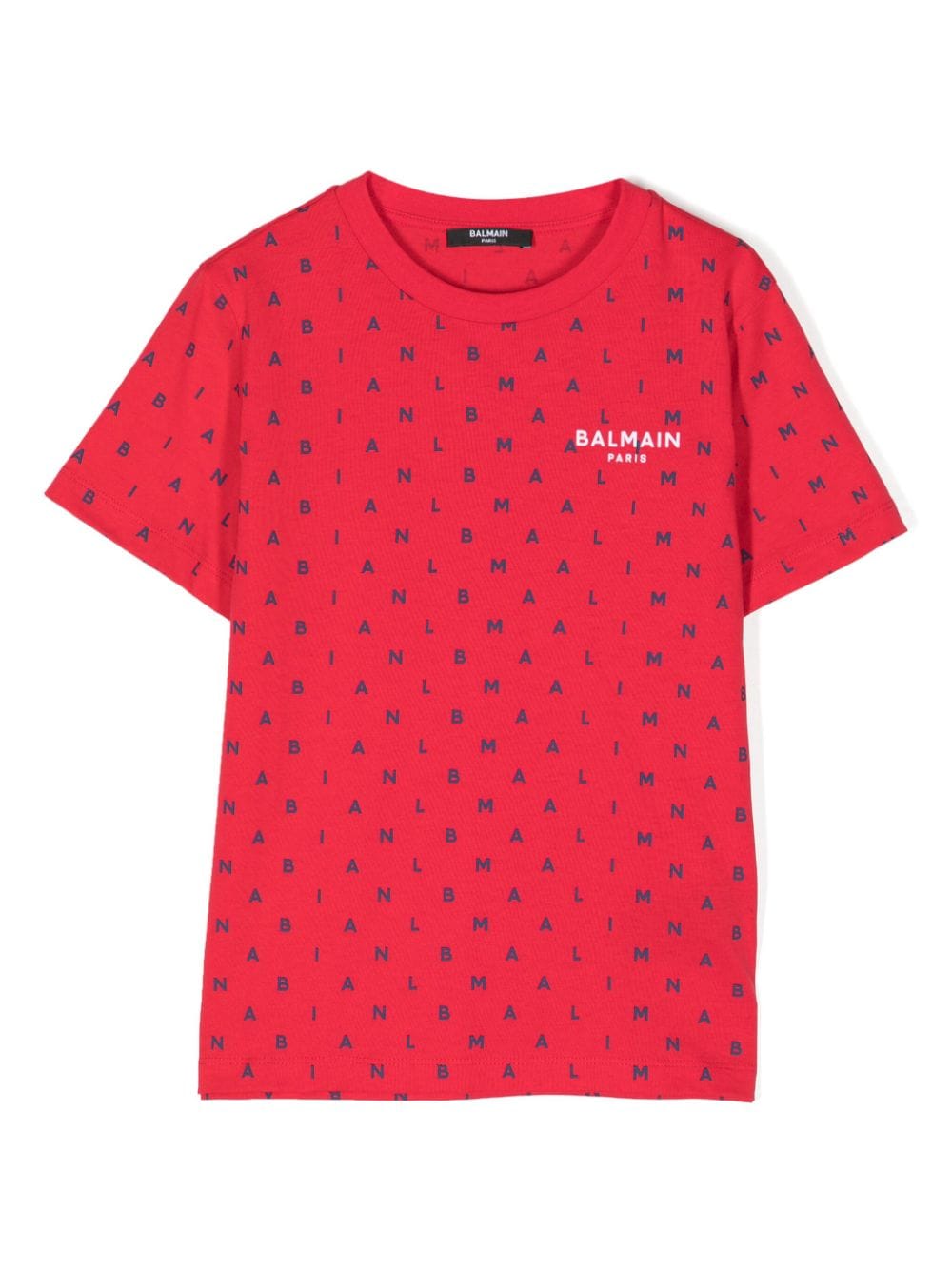 Balmain Kids T-Shirt mit Logo-Print - Rot von Balmain Kids