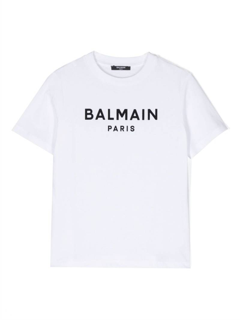 Balmain Kids T-Shirt mit Logo-Print - Weiß von Balmain Kids