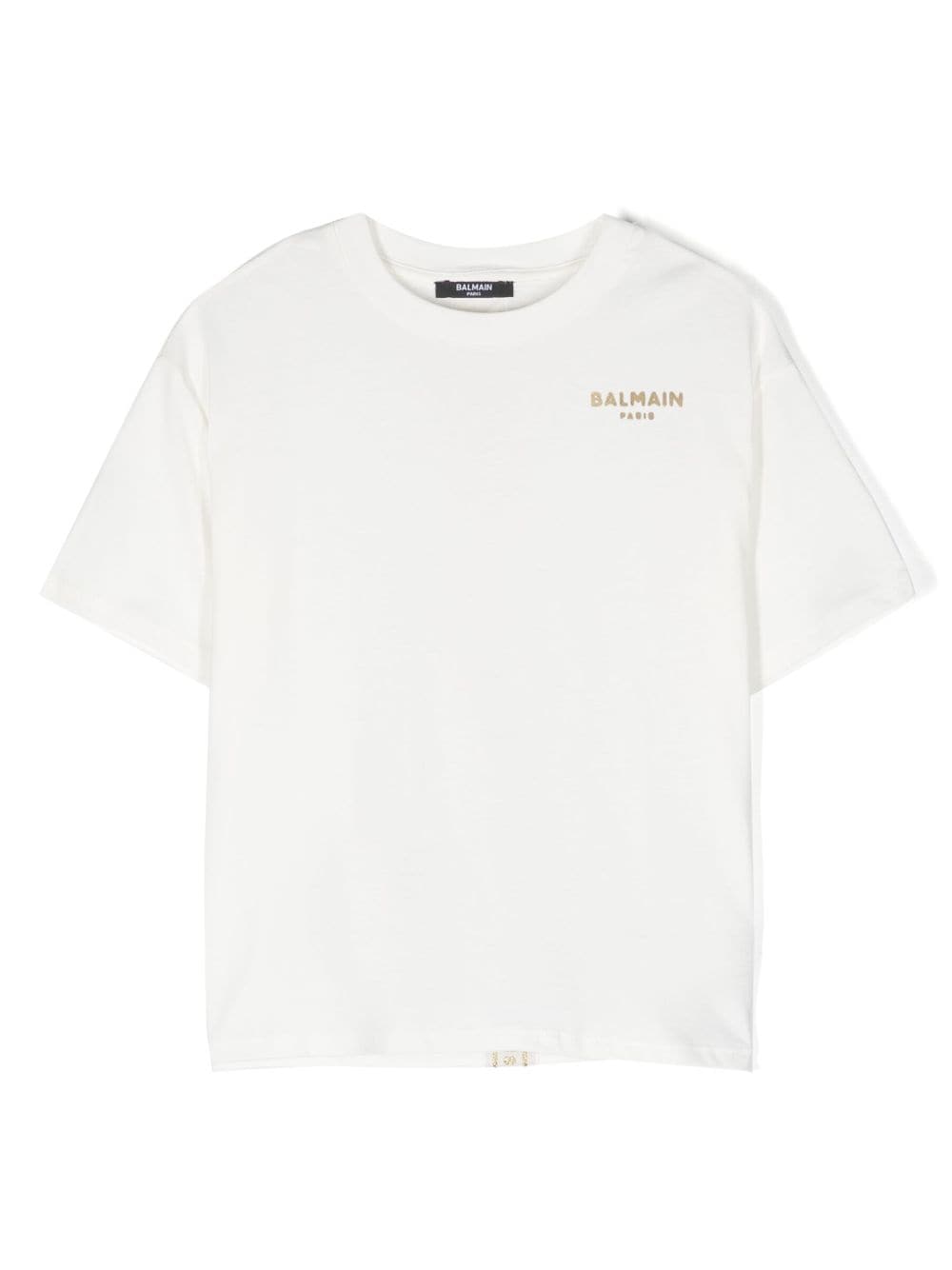 Balmain Kids T-Shirt mit Logo-Print - Weiß von Balmain Kids