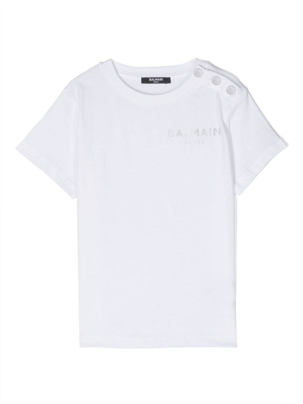 Balmain Kids T-Shirt mit Logo-Print - Weiß von Balmain Kids