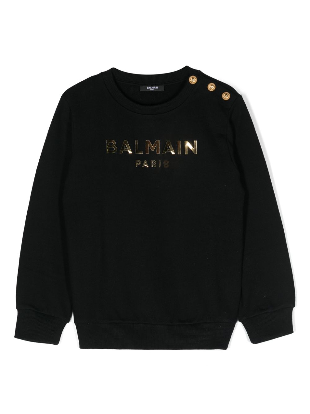 Balmain Kids Sweatshirt mit Logo-Print - Schwarz von Balmain Kids