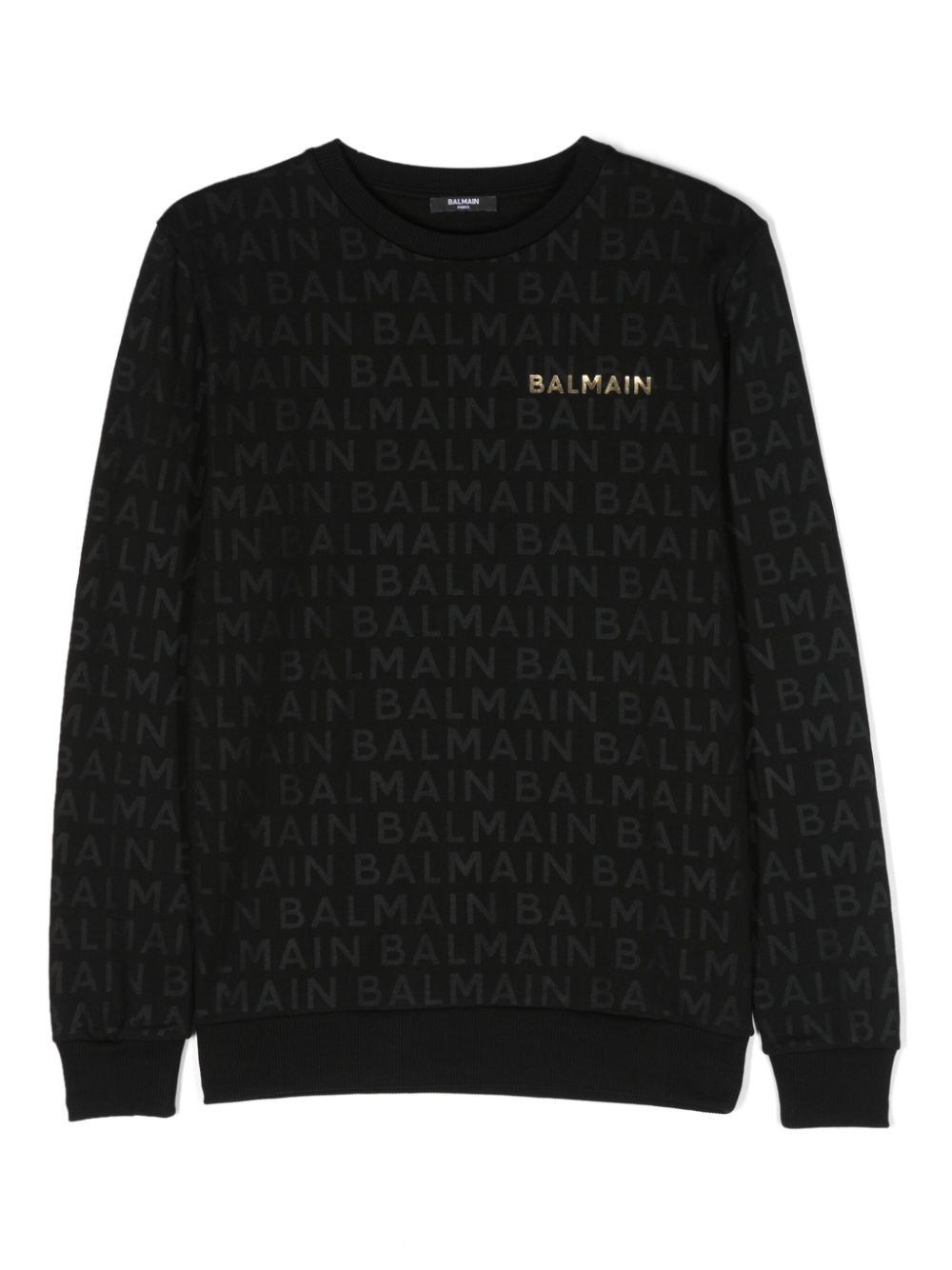 Balmain Kids Sweatshirt mit Logo-Print - Schwarz von Balmain Kids