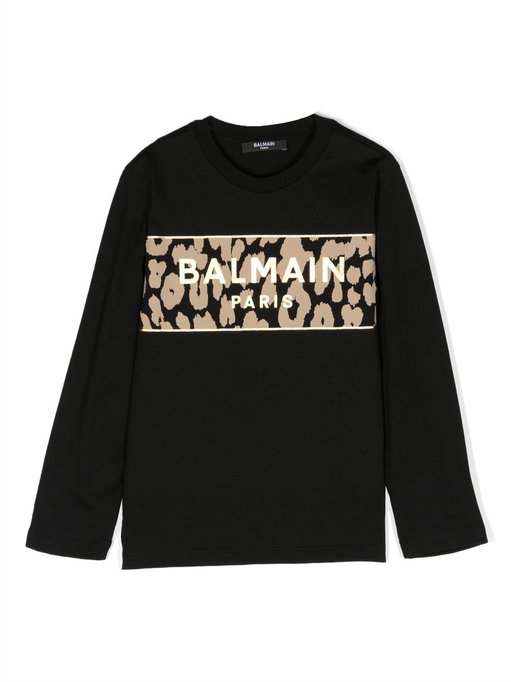 Balmain Kids Sweatshirt mit Logo-Print - Schwarz von Balmain Kids