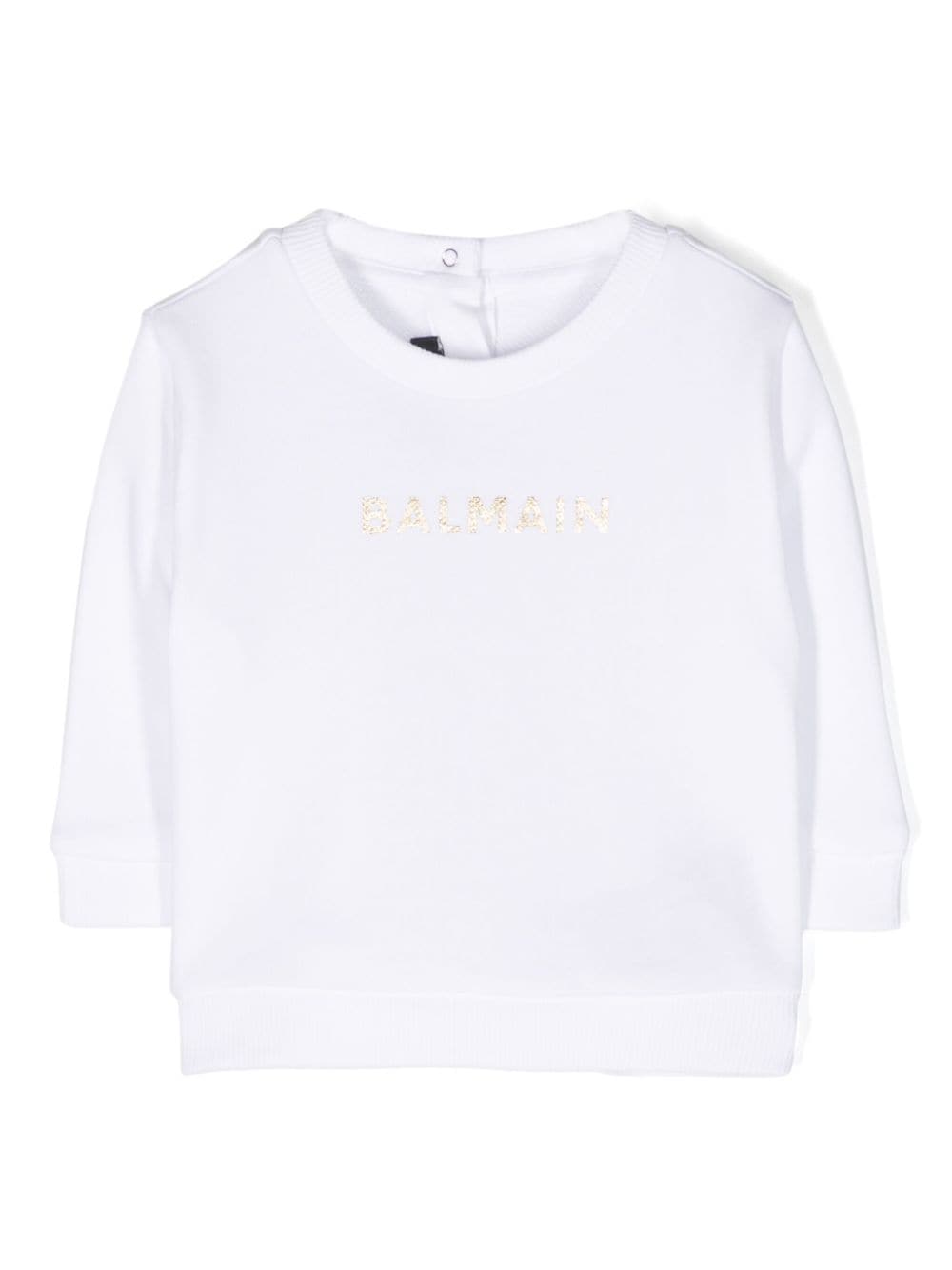 Balmain Kids Sweatshirt mit Logo-Print - Weiß von Balmain Kids