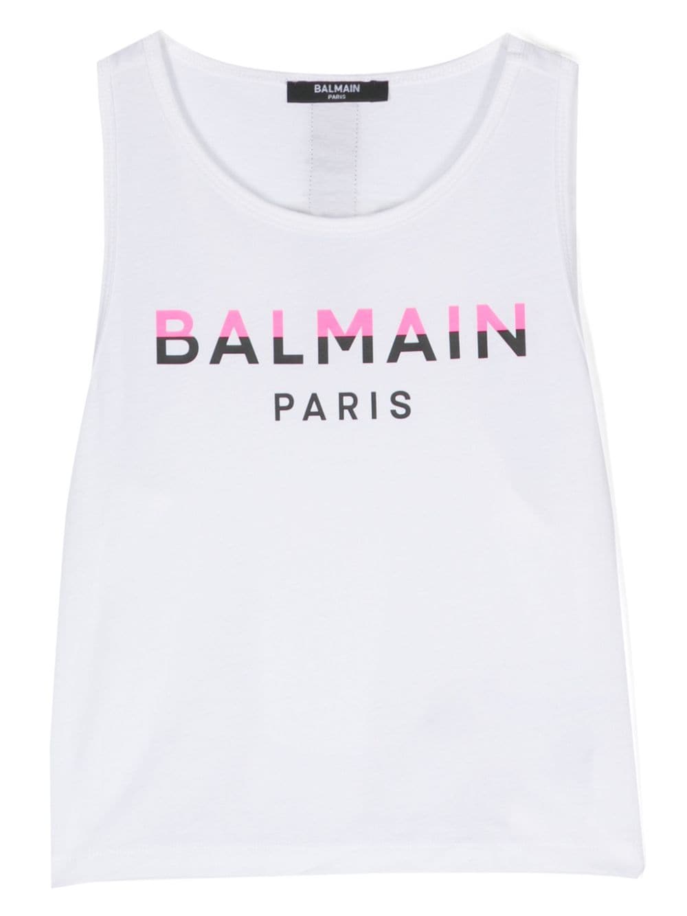 Balmain Kids Oberteil mit Logo-Print - Weiß von Balmain Kids