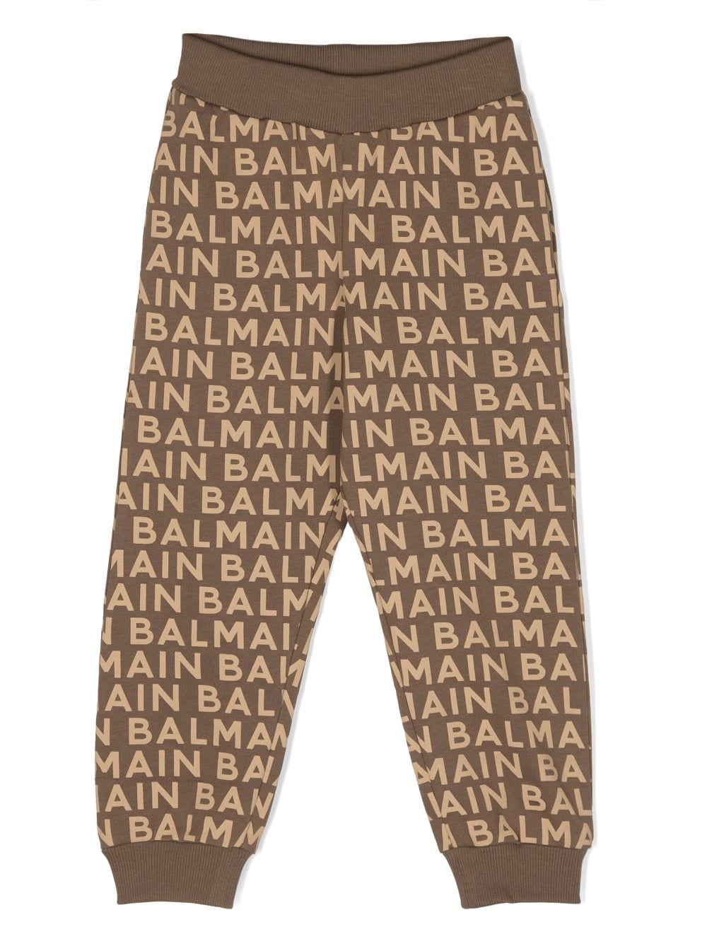 Balmain Kids Jogginghose mit Logo-Print - Braun von Balmain Kids