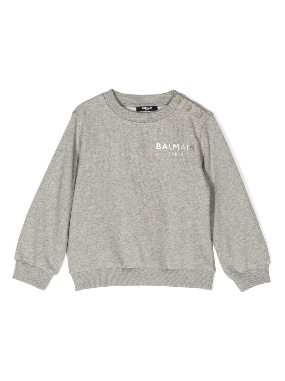 Balmain Kids Pullover mit Logo-Print - Grau von Balmain Kids