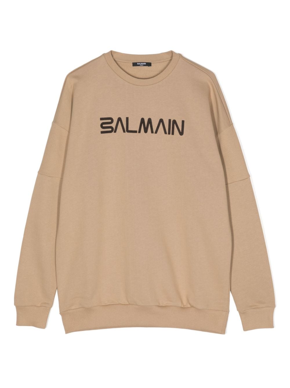 Balmain Kids Sweatshirt mit Logo-Print - Braun von Balmain Kids