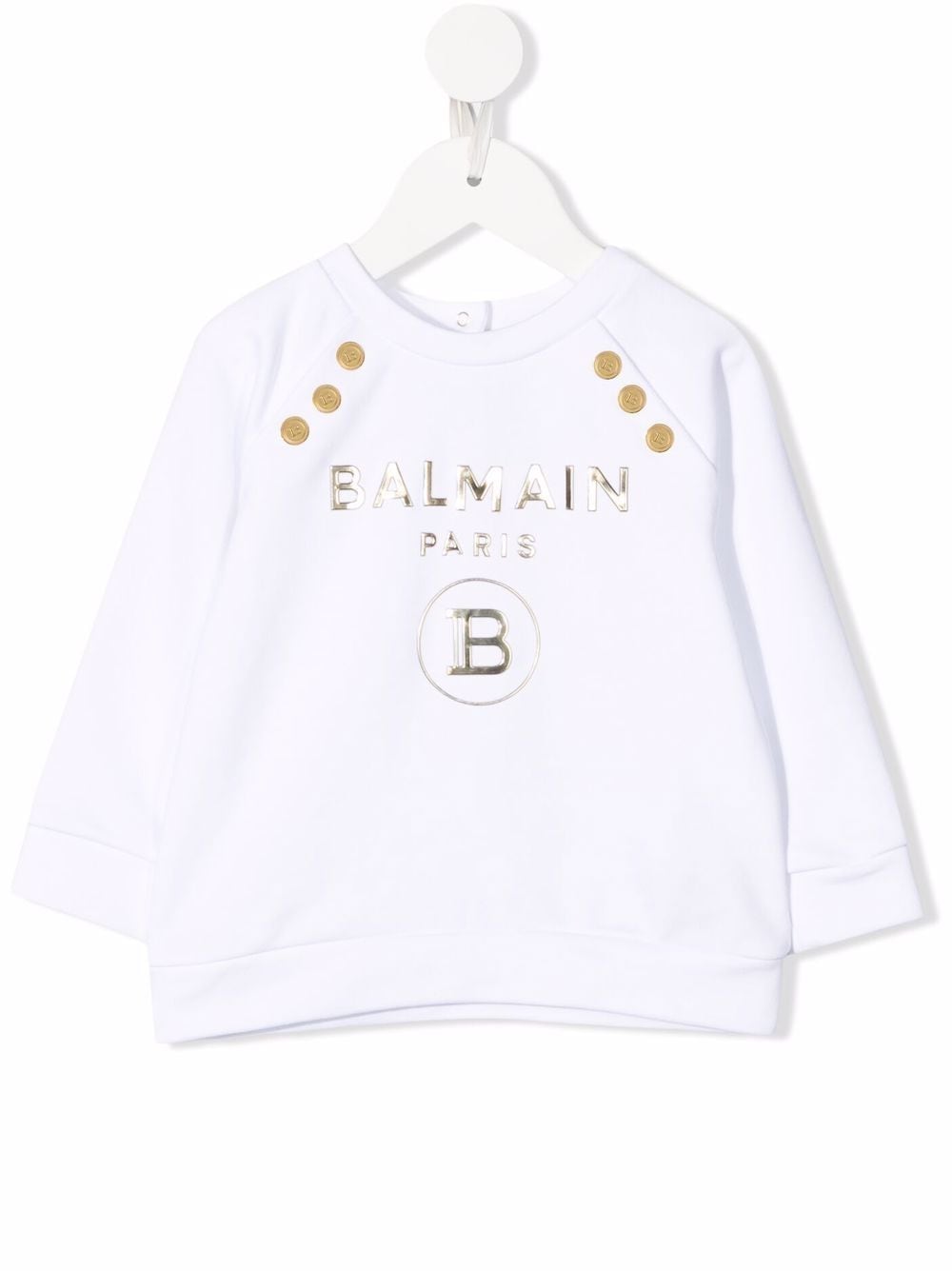 Balmain Kids Sweatshirt mit Logo-Print - Weiß von Balmain Kids