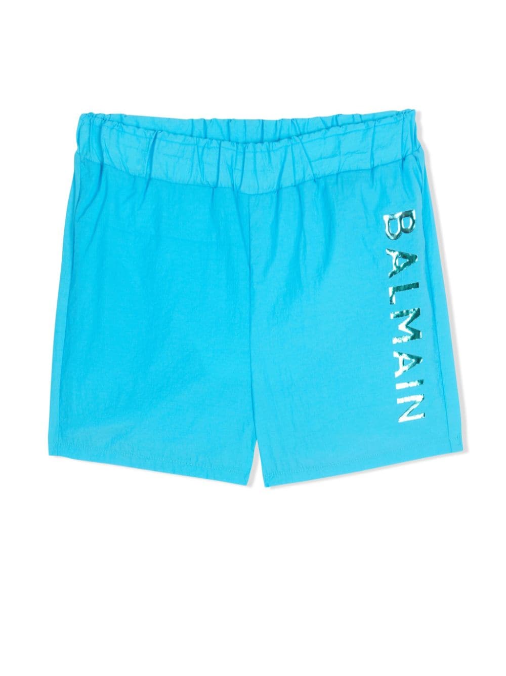 Balmain Kids Badeshorts mit Logo-Print - Blau von Balmain Kids