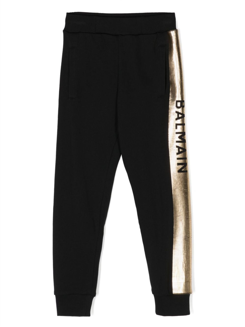 Balmain Kids Jogginghose mit Logo-Print - Schwarz von Balmain Kids