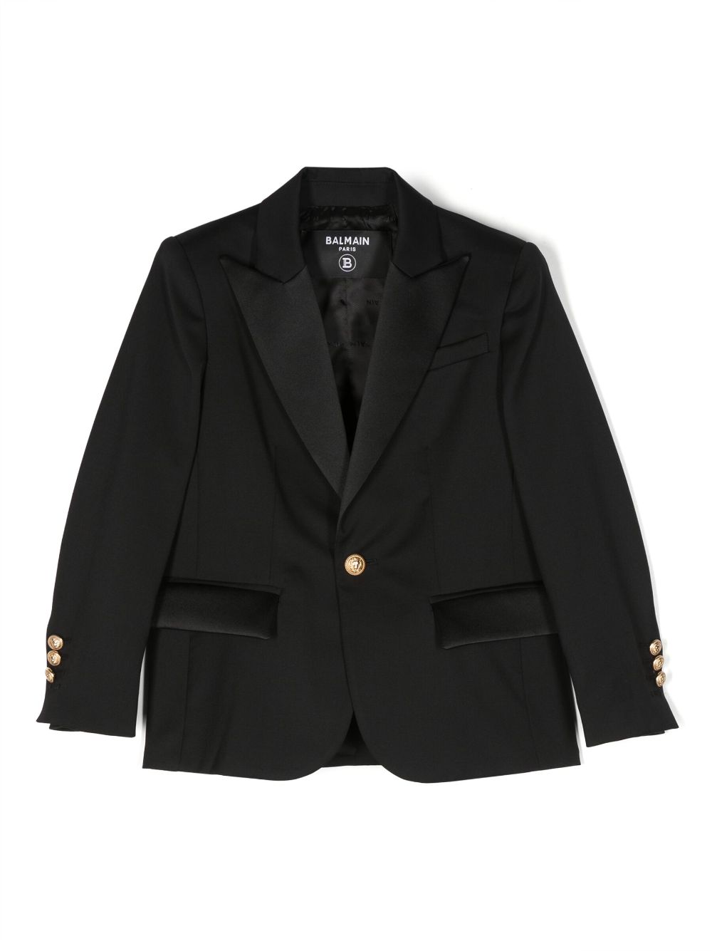 Balmain Kids Einreihiger Blazer - Schwarz von Balmain Kids