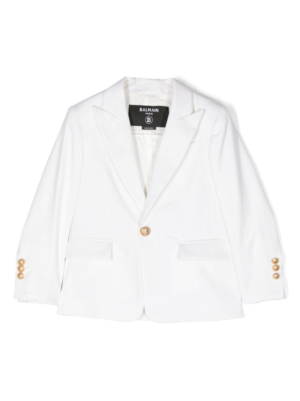 Balmain Kids Einreihiger Blazer - Weiß von Balmain Kids