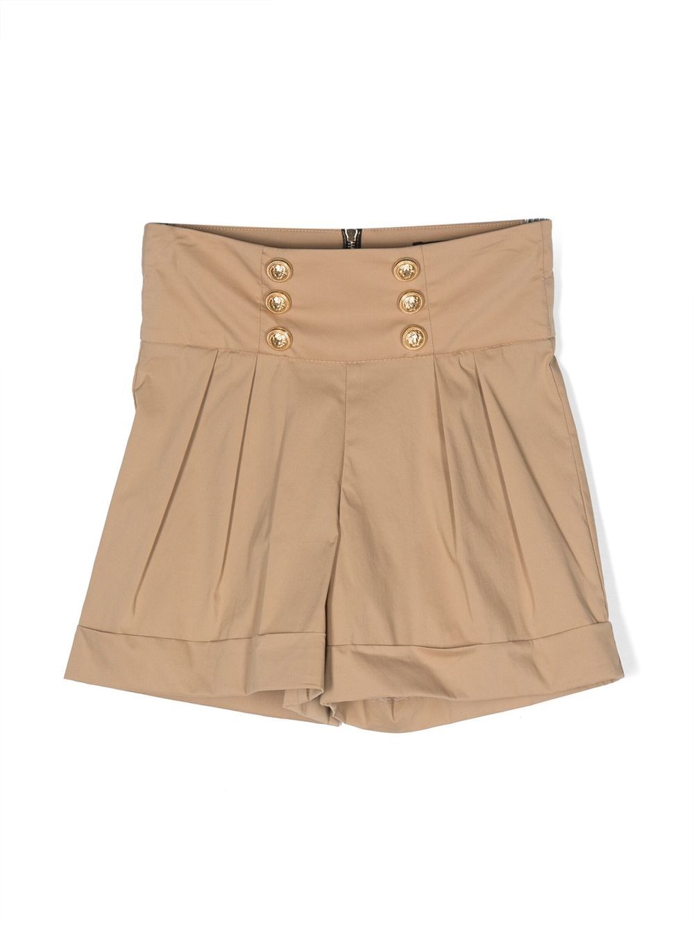 Balmain Kids Shorts mit Statement-Knöpfen - Nude von Balmain Kids