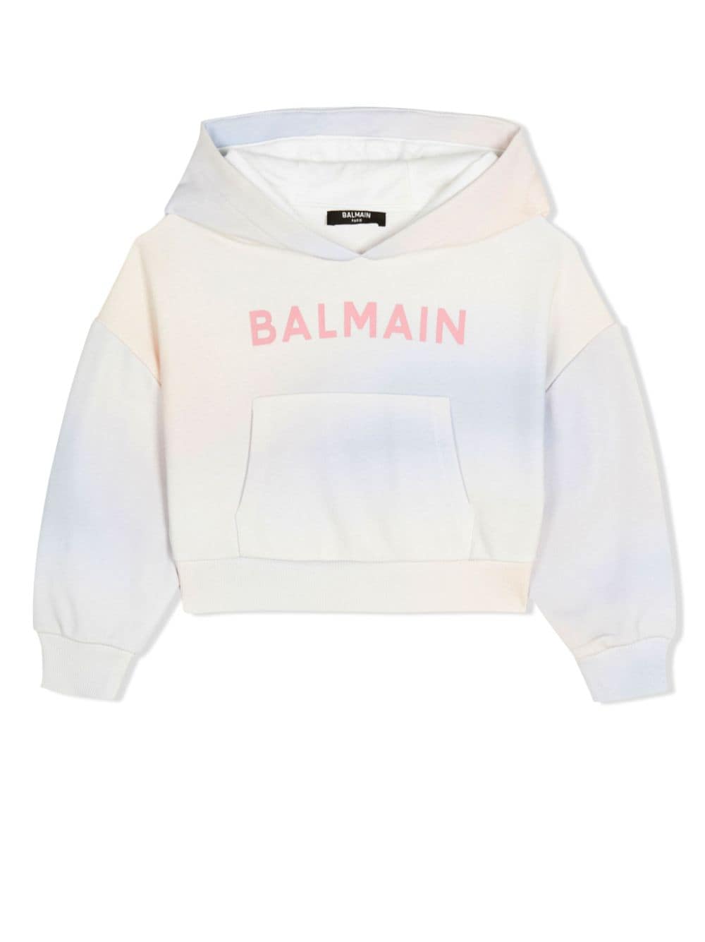 Balmain Kids Hoodie mit Batikmuster - Nude von Balmain Kids