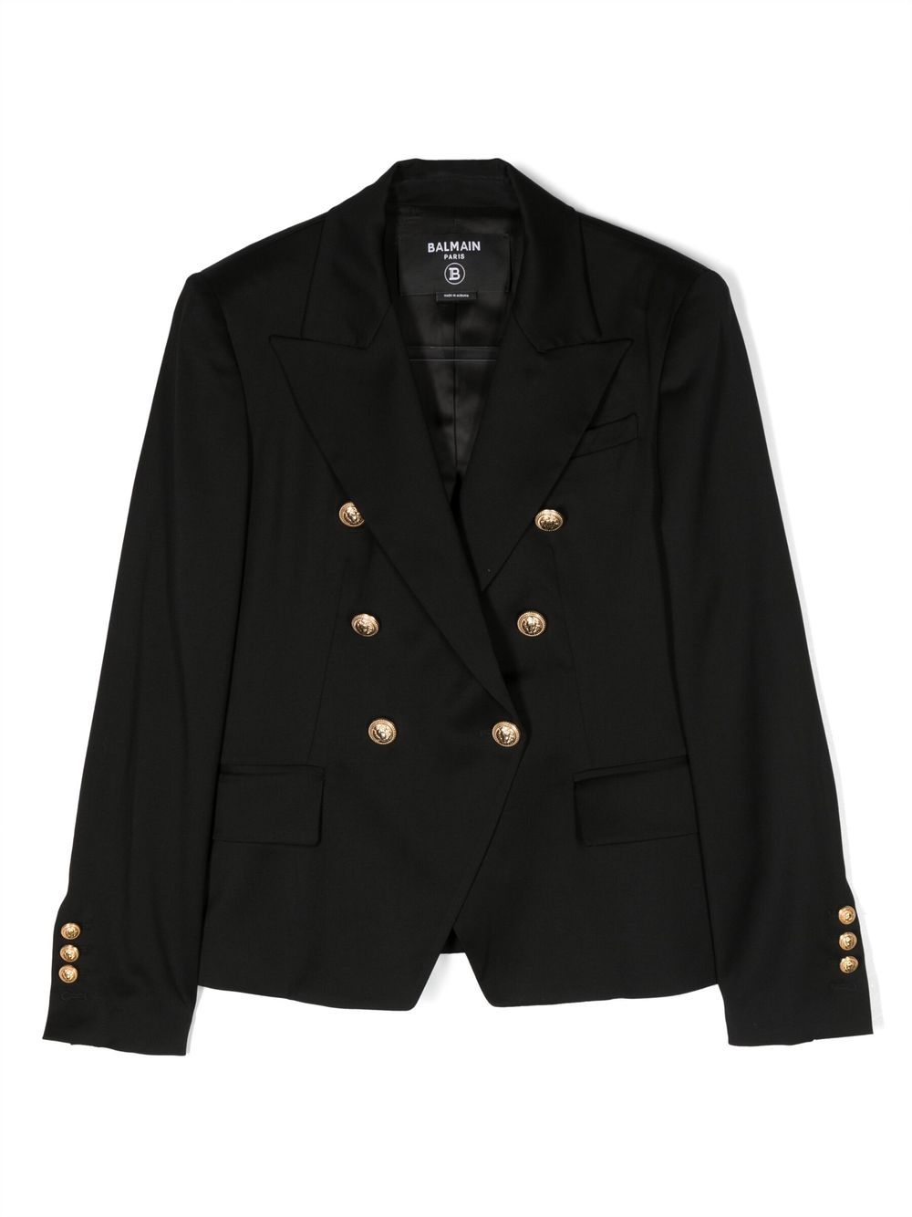 Balmain Kids Doppelreihiger Blazer - Schwarz von Balmain Kids