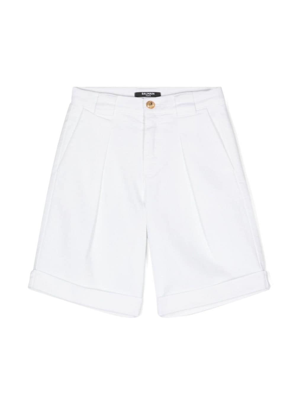 Balmain Kids Jeans-Shorts mit weitem Bein - Weiß von Balmain Kids