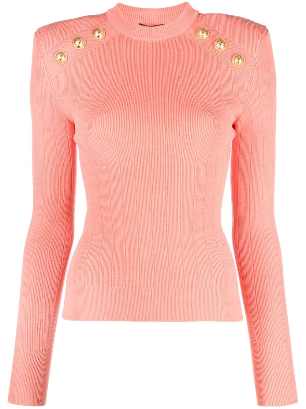 Balmain Pullover mit 6 Knöpfen - Orange von Balmain