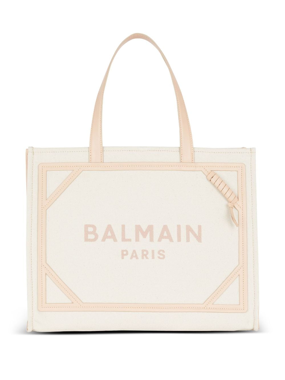 Balmain Mittelgroße B-Army Handtasche aus Canvas - Nude von Balmain