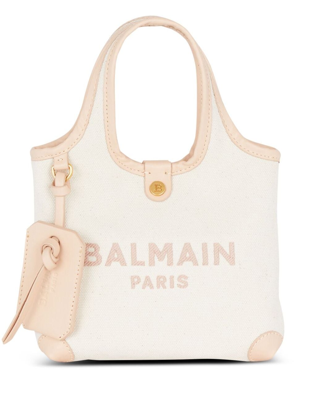 Balmain Mini B-Army Grocery Handtasche - Nude von Balmain