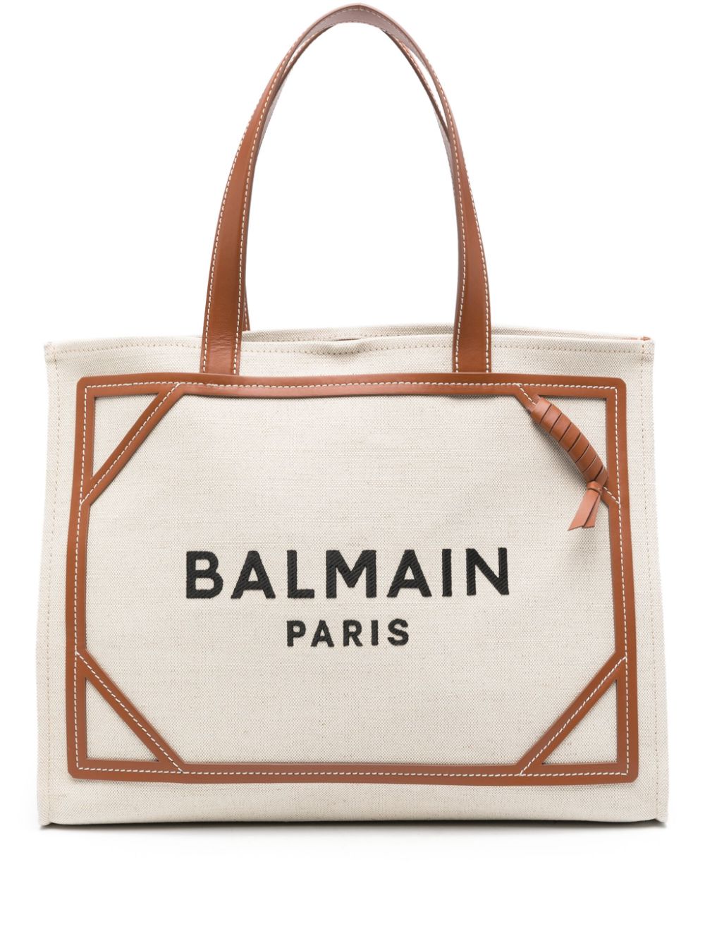 Balmain B-Army Shopper mit Logo-Print - Nude von Balmain