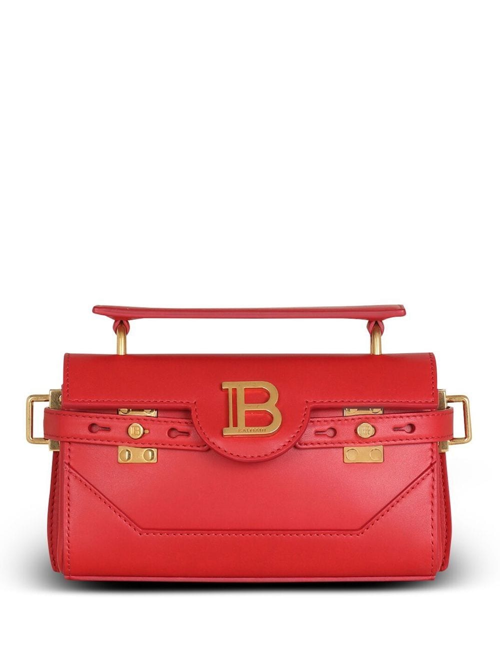 Balmain B-Buzz Schultertasche 19cm - Rot von Balmain