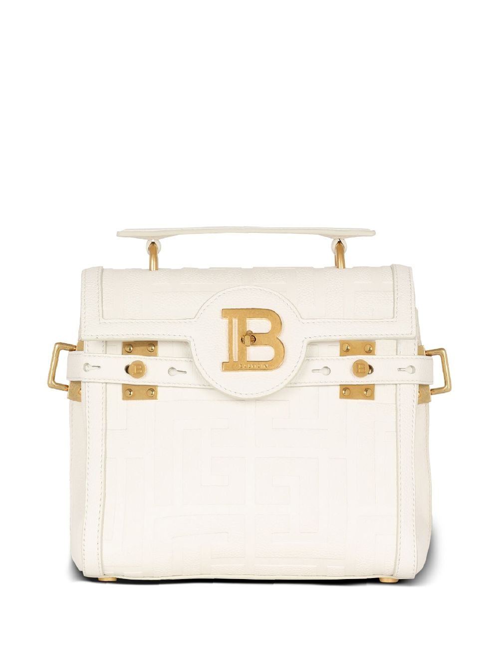 Balmain B-Buzz Handtasche 23cm - Weiß von Balmain