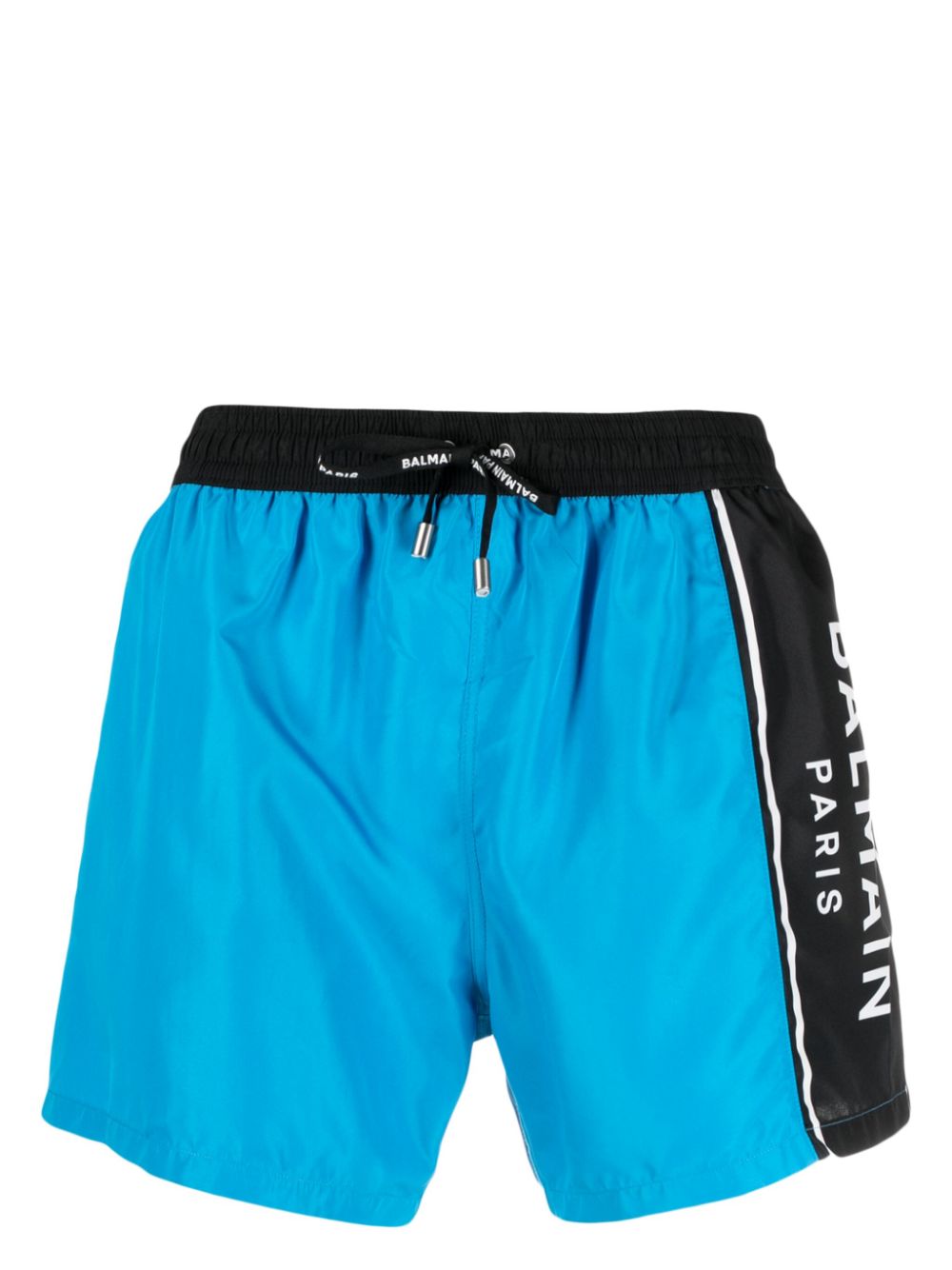 Balmain Badeshorts mit Logo-Print - Blau von Balmain