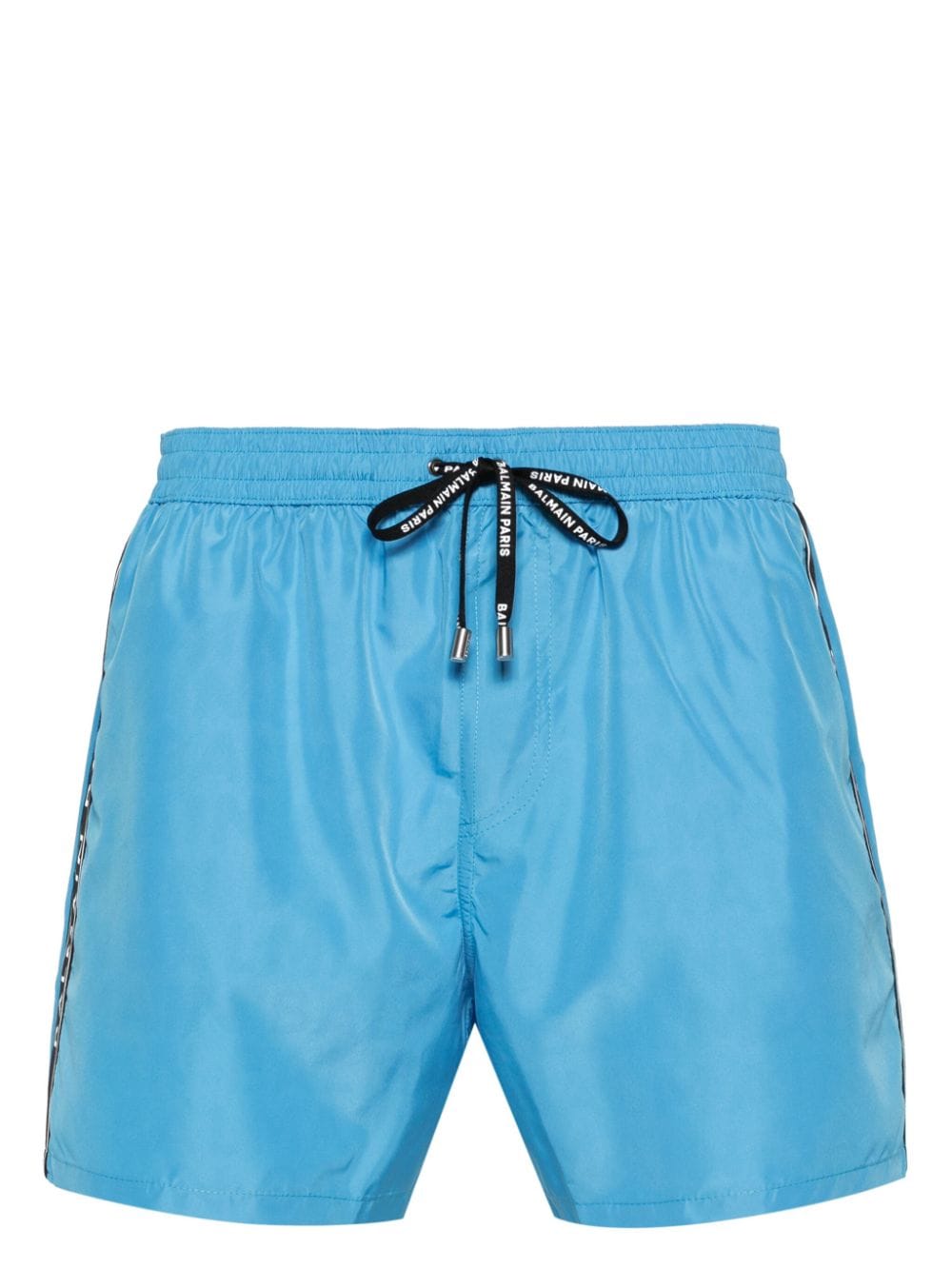 Balmain Badeshorts mit Logo-Print - Blau von Balmain