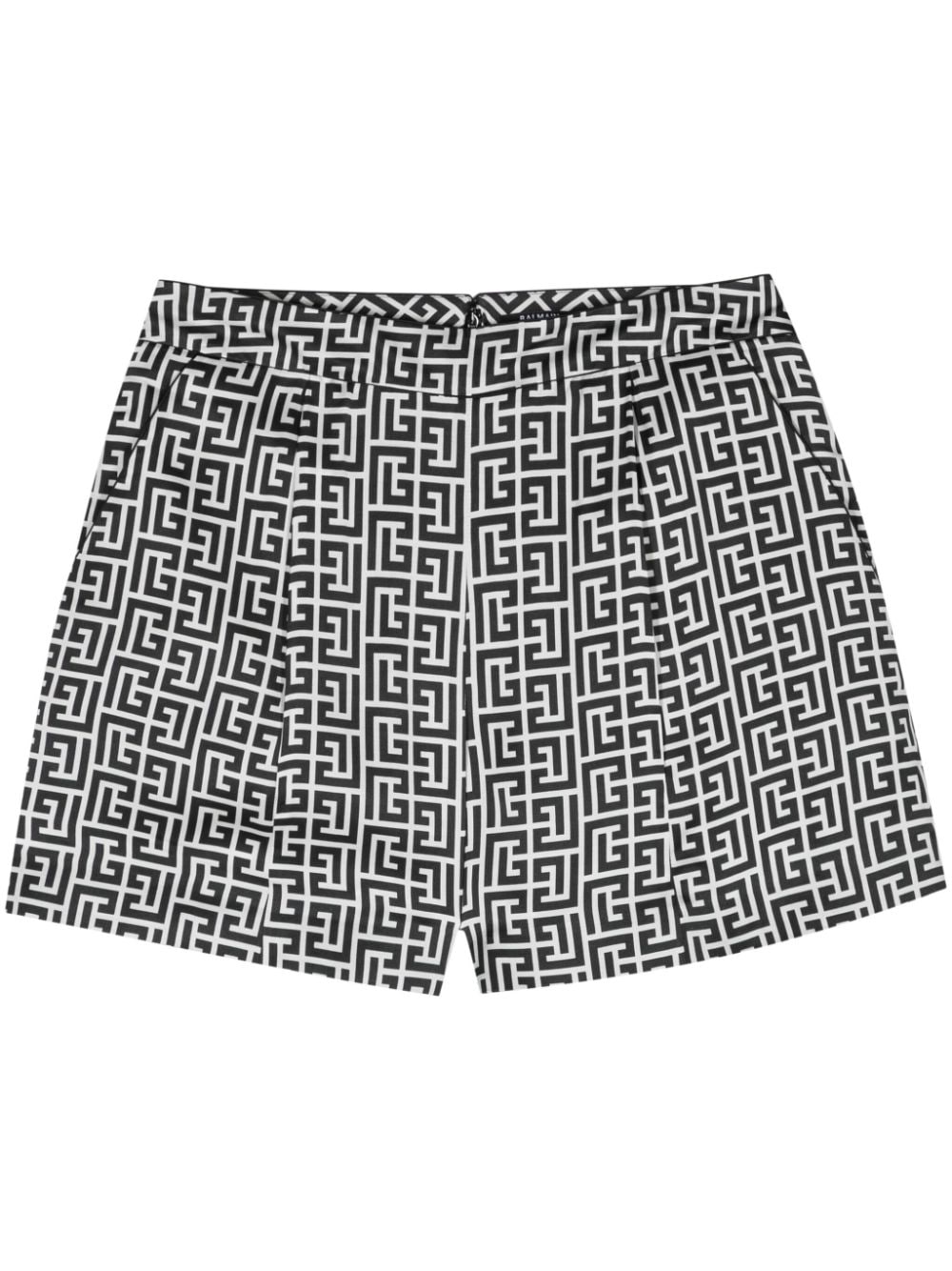 Balmain Badeshorts mit Monogramm-Print - Weiß von Balmain